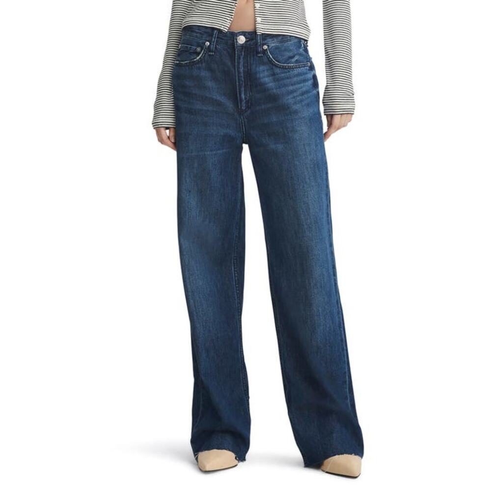 Rag & Bone Women's Featherweight Logan Jeans Wide Leg Randie Size 27 Nwt